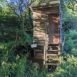compost loo at wild camping campsite in Wales