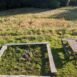 communal fire pit at wild camping campsite temple druid